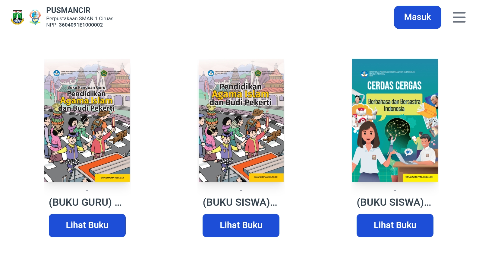 Inovasi Digital Perpustakaan SMAN 1 Ciruas Permudah Akses Buku Pelajaran